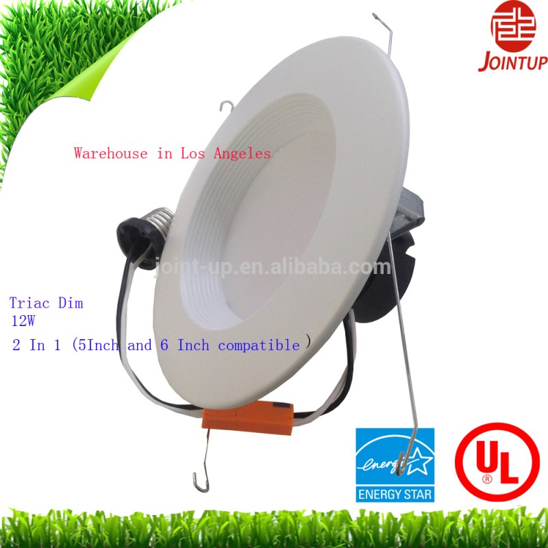 Promotional12W組み込みledダウンライトulとエネルギースターの承認、> 90ra、倉庫でロサンゼルス、2in1 (用4インチと5インチ)-LED Downlights問屋・仕入れ・卸・卸売り