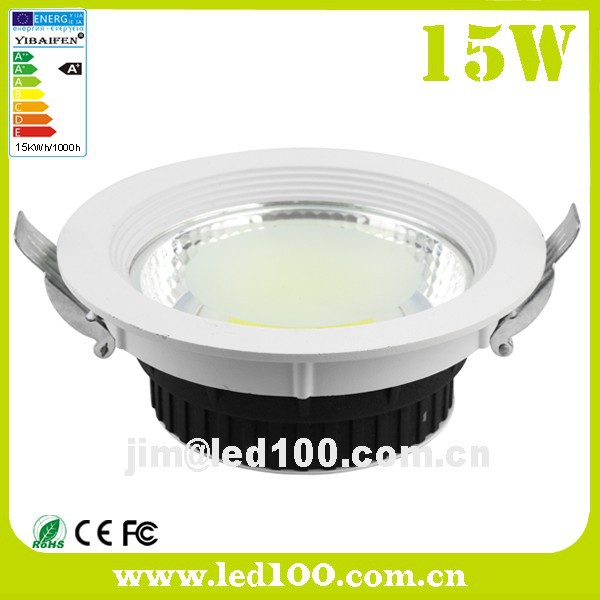 熱い販売のアルミガラス光celiling15ワットcobledダウンライトcerohs認定資格を持つ-LED Downlights問屋・仕入れ・卸・卸売り