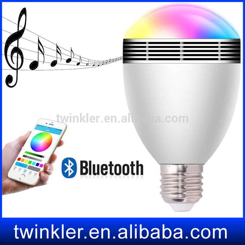 アリババ中国サプライヤーホット販売bluetoothスピーカーledランプe27電球/ ledライト付きリモート用ios androidシステム-LEDの球根ライト問屋・仕入れ・卸・卸売り