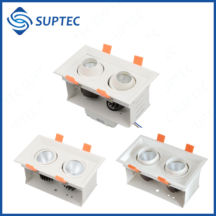 二つのヘッド調光対応cobグリルledライトランプ15ワット25ワット-LED Downlights問屋・仕入れ・卸・卸売り