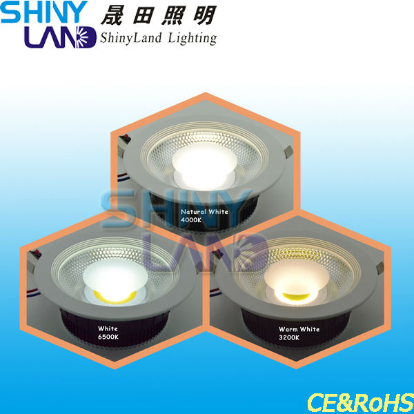 2016新製品凹型ダウン ライト led 20 ワット 、中国ダウン ライト led 、 可変色led cob ダウン ライト-LED Downlights問屋・仕入れ・卸・卸売り
