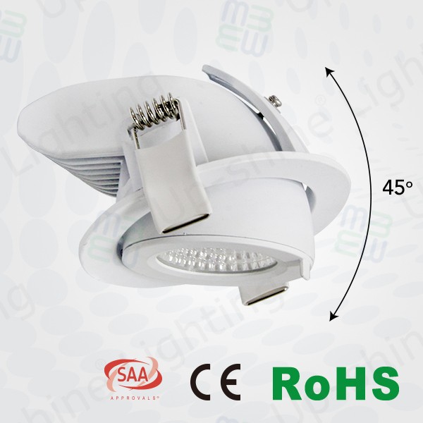 高ルーメン80-90lm/15wシチズンcobチップce rohs saa 6インチ18ワット25ワット35ワットcob ledジンバルダウン-LED Downlights問屋・仕入れ・卸・卸売り