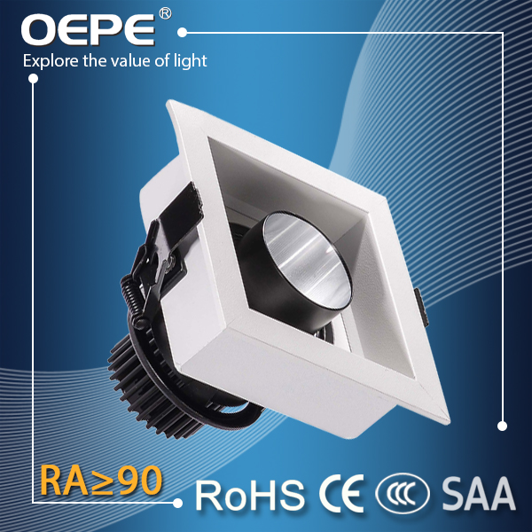 ホテルルーム照明ledスクエア形状調光対応ledシーリングダウンライトcob 6ワットアルミニウムra 90-LED Downlights問屋・仕入れ・卸・卸売り