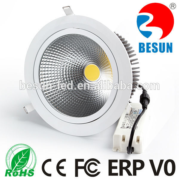 中国サプライヤーハイパワー調光可能なledシーリングダウンライトランプ200ミリメートル50ワットcob ledダウンライト-LED Downlights問屋・仕入れ・卸・卸売り
