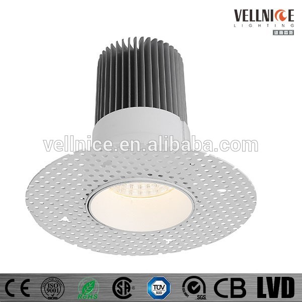 Vellnice15wラウンドcobledダウンライトトリムレスの市民/トリムレス15w市民を率いてcobledダウンライト-LED Downlights問屋・仕入れ・卸・卸売り