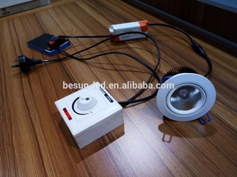 人気でノルウェー薄暗いに暖かいから2300 k-2700 k 6ワットcob ledダウンライト低プロファイルledダウンライト薄暗い-へ-暖かいシャープチップ-LED Downlights問屋・仕入れ・卸・卸売り