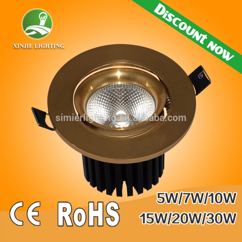 欧州市場hotsalece/rohs競争力のある価格商用照明用ledハイパワー10w20w30wcobダウンライト-LED Downlights問屋・仕入れ・卸・卸売り