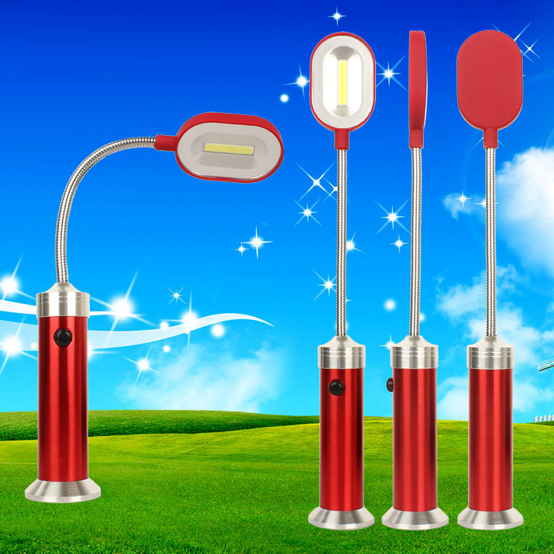 通行人b12強い磁気金属柔らかい曲げチューブ作業テーブルランプ-LED懐中電灯問屋・仕入れ・卸・卸売り