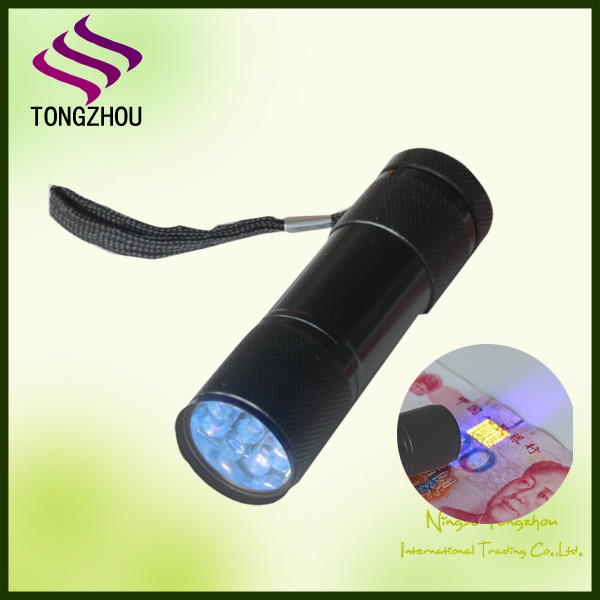 紫外線uv365-400nm9led懐中電灯/紫外線懐中電灯/ステイン・尿検出器のトーチ-LED懐中電灯問屋・仕入れ・卸・卸売り
