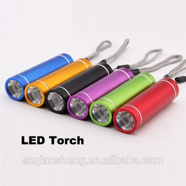 高輝度アルミ1wミニ色のミニled懐中電灯トーチキーチェーン付き-LED懐中電灯問屋・仕入れ・卸・卸売り
