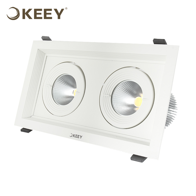 Keey 2 × 24 ワット二つ の ヘッド長方形最高品質主導グリル照明器具用服ショップ/ジュエリー ショップ QY-GS606W-2-問屋・仕入れ・卸・卸売り