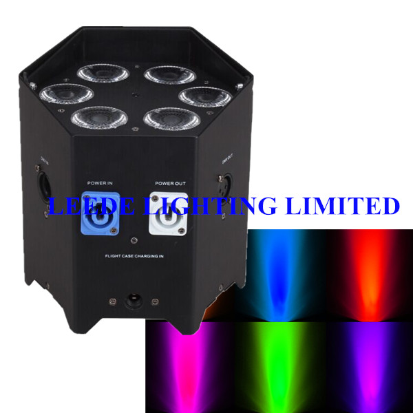 2016新しい! !! 6*18ワット6で1ワイヤレスバッテリーrgbaw + uv ledフラットpar 64舞台照明-問屋・仕入れ・卸・卸売り