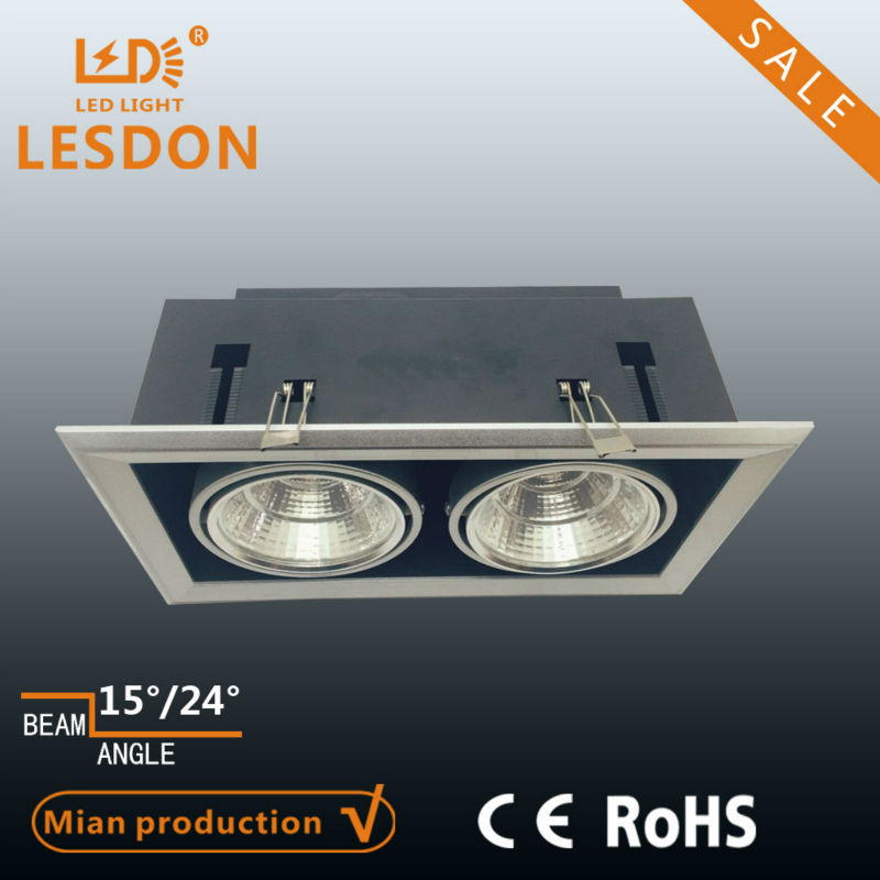 ホット20152x30wledエピスターチップcob豆のポットランプcerohs指令は、 インストールするショップ凹型ledダウンライト-LEDのグリルはつく問屋・仕入れ・卸・卸売り