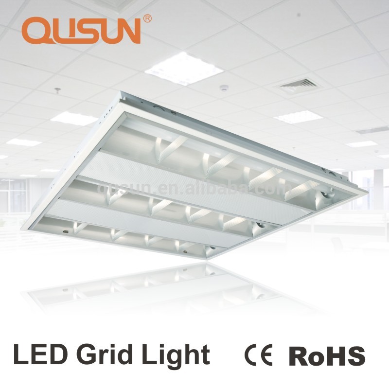 Ledグリルライト、ledルーバーライト用オフィス、600 × 600ミリメートル8Wx3アルミ仕上げ-LEDのグリルはつく問屋・仕入れ・卸・卸売り