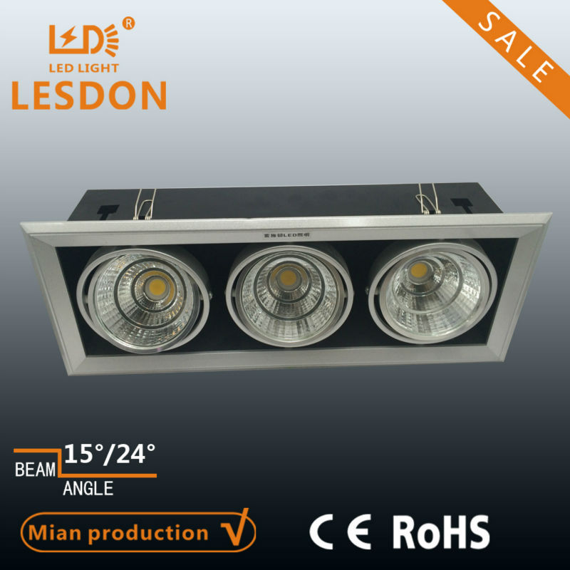 10w20w30wledrecesse光、 はグリルランプを導いた、 正方形のledダウンライト-LEDのグリルはつく問屋・仕入れ・卸・卸売り