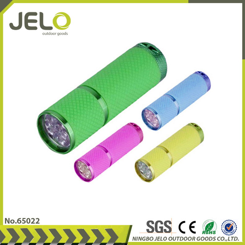 寧波jelo熱い販売促進スーパー明るいアルミ9ledトーチ安いギフト夜光懐中電灯-LED懐中電灯問屋・仕入れ・卸・卸売り