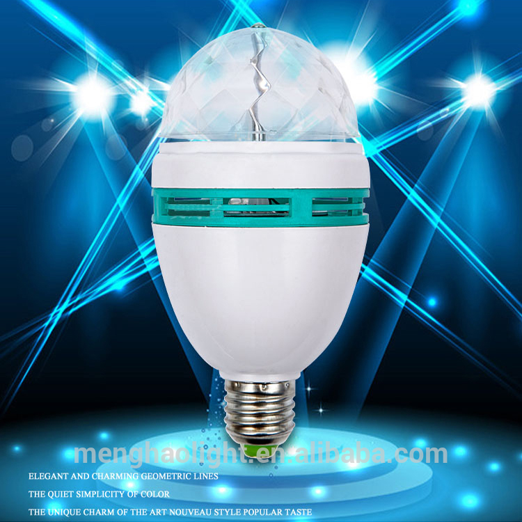 360回転ステージライト電球用パーティーディスコclbu led rgbフルカラークリスタルマジックボール-LEDはライトを上演する問屋・仕入れ・卸・卸売り