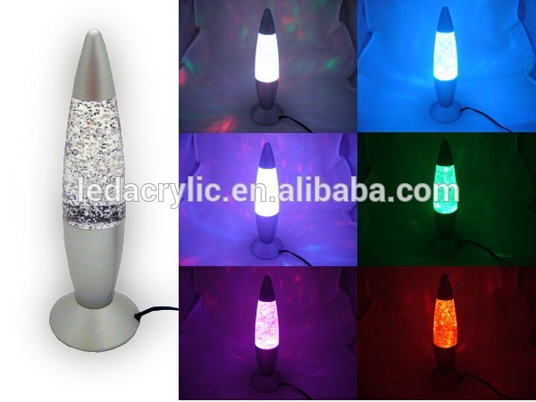 usbマルチ色の変更ledグリッターlavaランプの夜の光のパーティの雰囲気-LEDの卓上スタンド問屋・仕入れ・卸・卸売り
