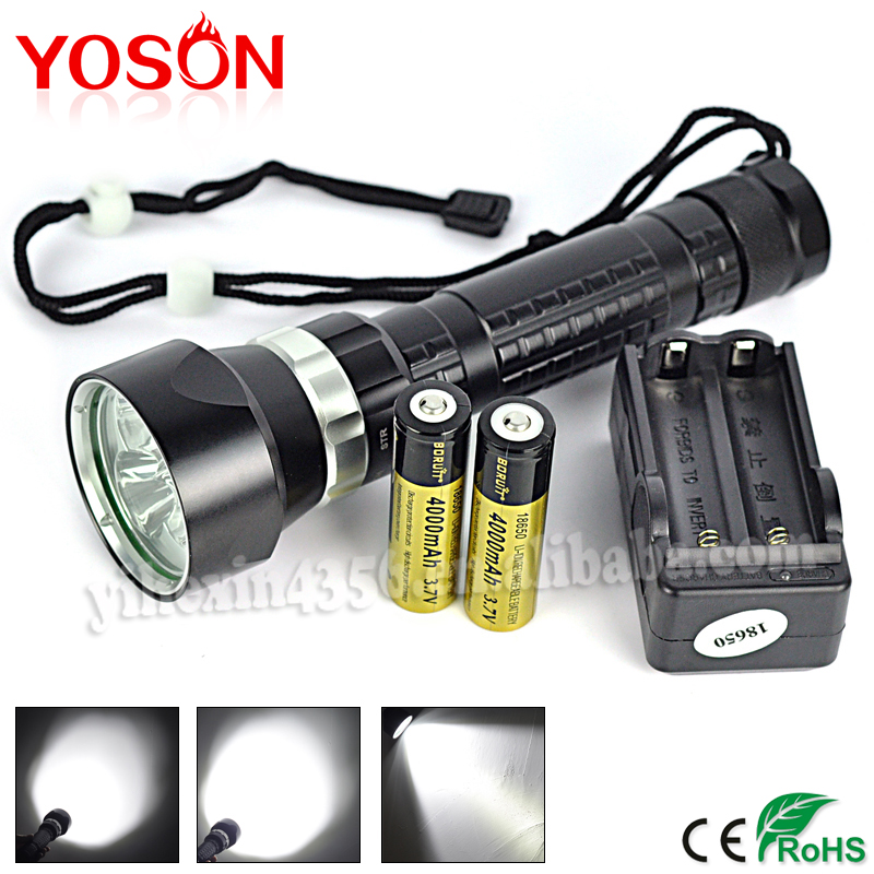 水中100メートルcree xm-l2防水ダイビング懐中電灯-問屋・仕入れ・卸・卸売り