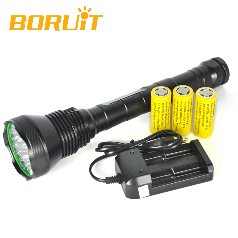 Boruit 12t6最も強力なクリーled懐中電灯1300 llumen-問屋・仕入れ・卸・卸売り