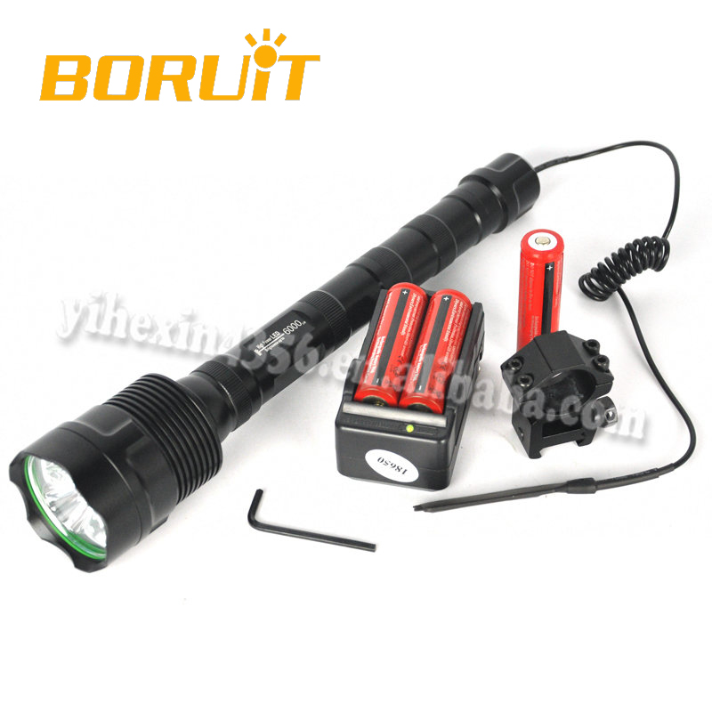 Boruit最高リモコン狩猟懐中電灯3t6 6000ルーメン-LED懐中電灯問屋・仕入れ・卸・卸売り
