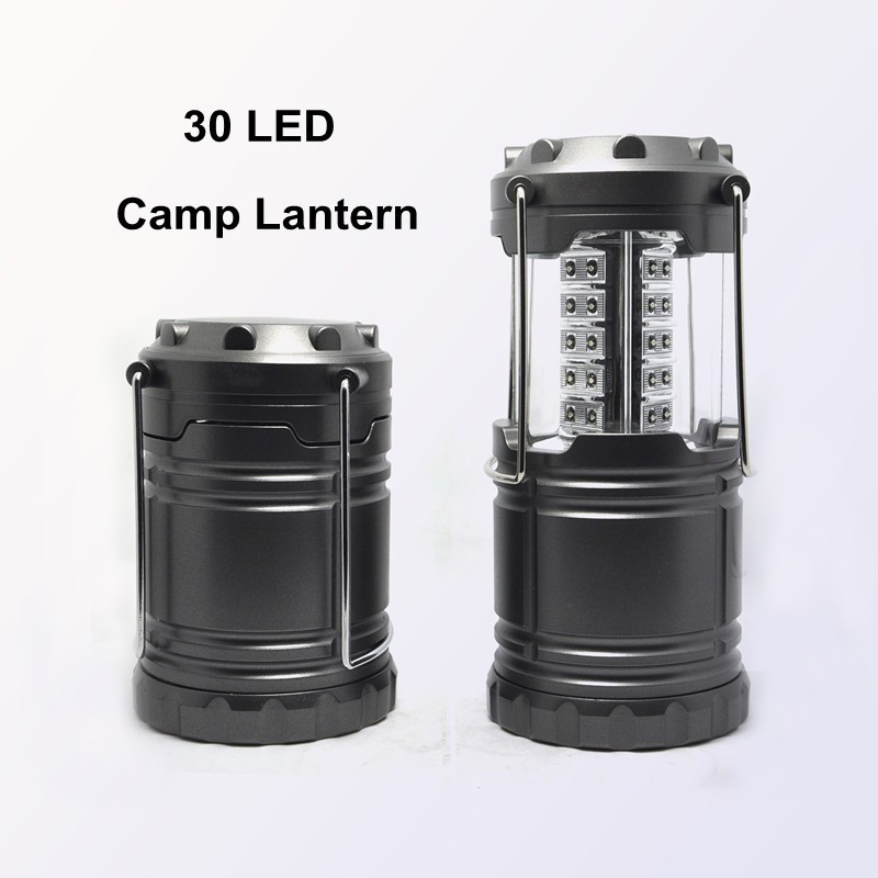 (120378)2015新製品abs材料折りたたみ30のledキャンプのランタン-LED懐中電灯問屋・仕入れ・卸・卸売り