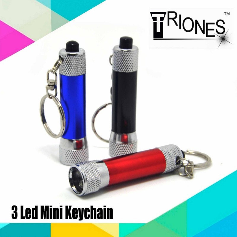 (120400)卸売ミニアルミ合金3ledキーチェーン懐中電灯-LED懐中電灯問屋・仕入れ・卸・卸売り