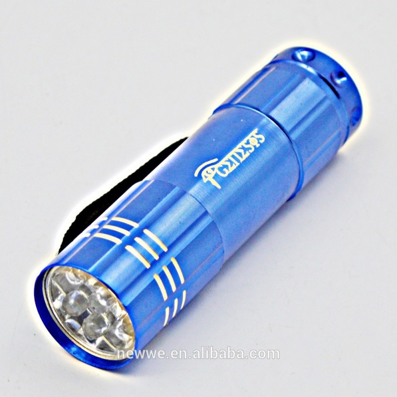 カラフルなハイパワーバッテリーポータブルミニ9ledトーチ-LED懐中電灯問屋・仕入れ・卸・卸売り