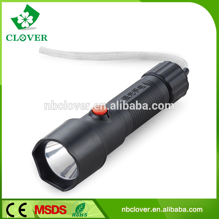 中国卸売1wled充電式強力なabsプラスチック懐中電灯を主導した-LED懐中電灯問屋・仕入れ・卸・卸売り
