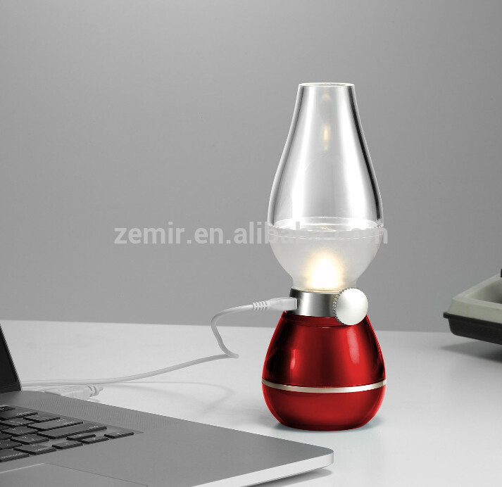 usb充電式吹いて制御スマートテーブル灯油ランプ-LEDの卓上スタンド問屋・仕入れ・卸・卸売り