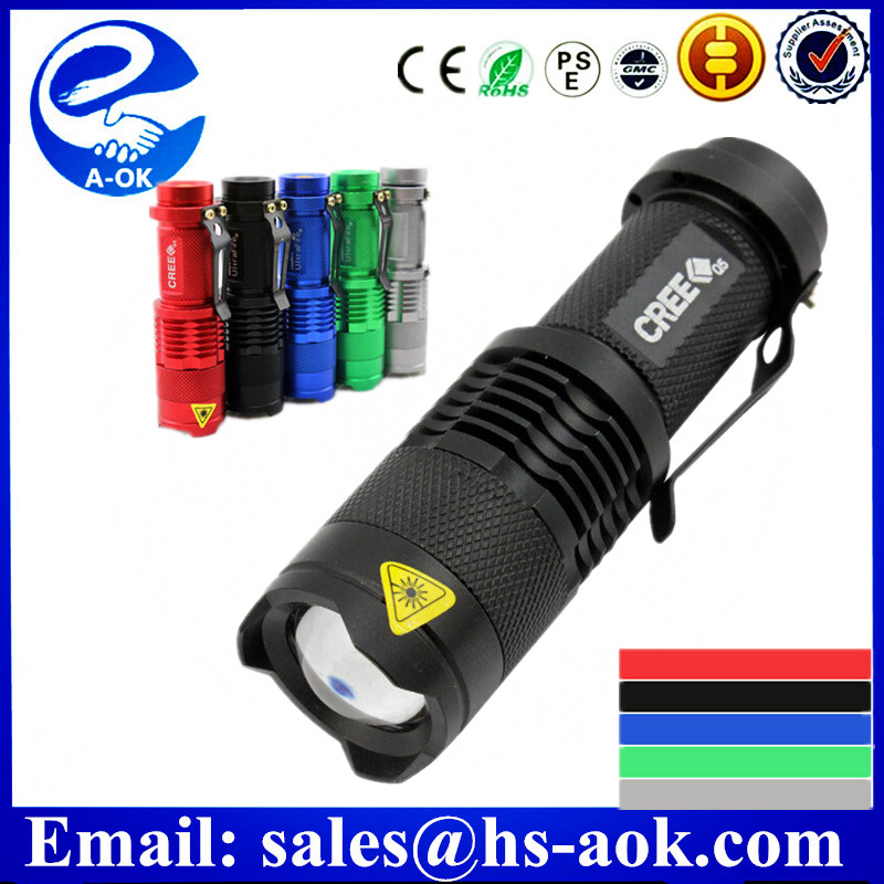 最小ハイパワーcree q5懐中電灯でクリップとに適し自転車ライト-問屋・仕入れ・卸・卸売り