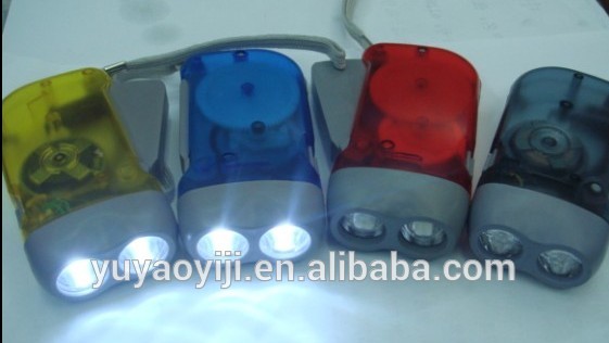 手押し式懐中電灯led/フラッシュライトハンドクランク/ダイナモ懐中電灯-LED懐中電灯問屋・仕入れ・卸・卸売り