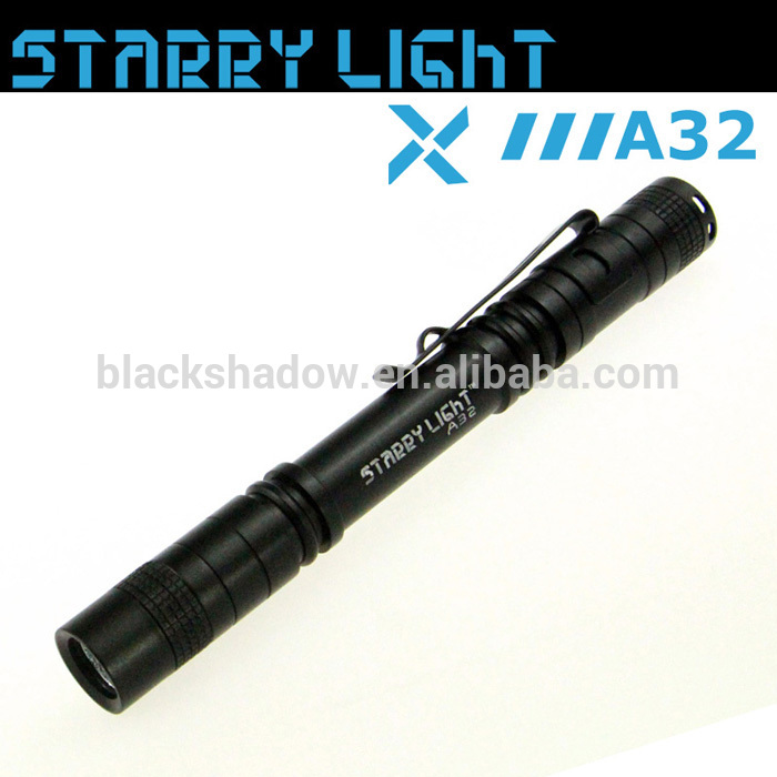 starrylighta32ミニled懐中電灯aaaバッテリードクターポケットクリップ付きペン懐中電灯-LED懐中電灯問屋・仕入れ・卸・卸売り