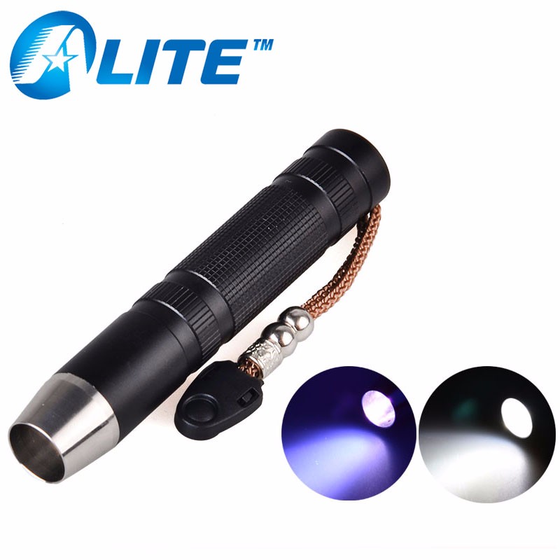 5ワットledホワイトライト+ uvライト宝石石検出器テストヒスイ懐中電灯-LED懐中電灯問屋・仕入れ・卸・卸売り