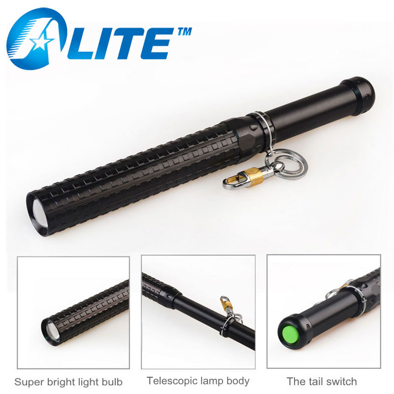 長いバトンq5 ledズーム戦術セキュリティ警察充電式トーチ-LED懐中電灯問屋・仕入れ・卸・卸売り