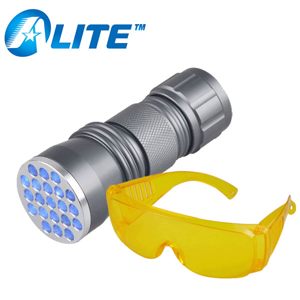 ペットステイン検出器uv 21 ledブラックライト懐中電灯で保護メガネ-LED懐中電灯問屋・仕入れ・卸・卸売り