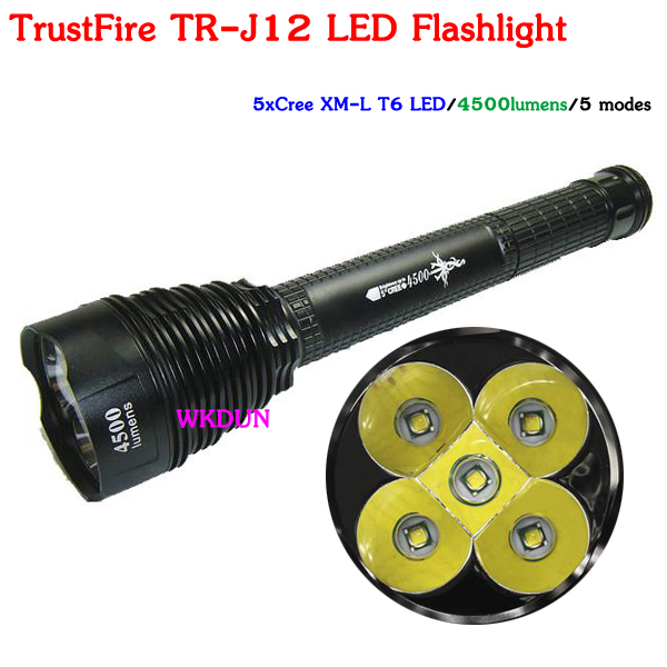Trustfireクリーxm-lt6主導tr-j125xt64500ルーメン5モード最も強力なled懐中電灯-LED懐中電灯問屋・仕入れ・卸・卸売り