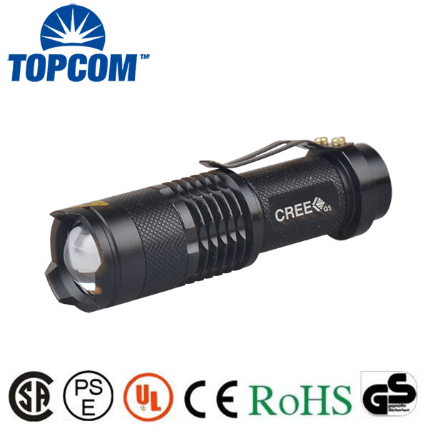 熱い販売の超高輝度モード300lm314500電池aa充電式ミニズームledトーチ懐中電灯-LED懐中電灯問屋・仕入れ・卸・卸売り