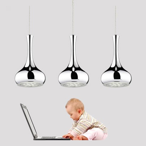 2016新しい9ワット12ワットメッキシルバーledペンダントライトカラー花瓶ダイニングルームクリエイティブled droplights-LEDのペンダントはつく問屋・仕入れ・卸・卸売り