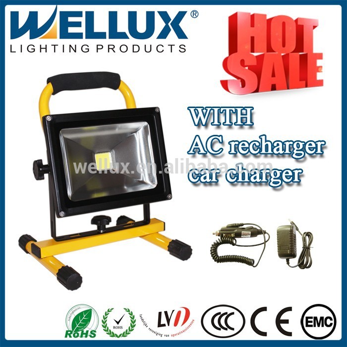 カラフルな可動ポータブル20wハンドル付き充電式ledフラッドライト-LED投光器問屋・仕入れ・卸・卸売り