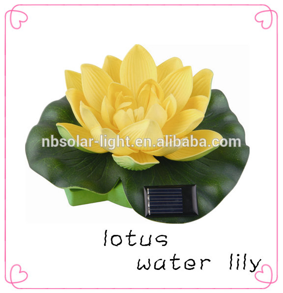 ソーラーパワーledグラデーションカラーハスの花ランプ、 太陽光発電の水中ライト-LEDの高いマストはつく問屋・仕入れ・卸・卸売り