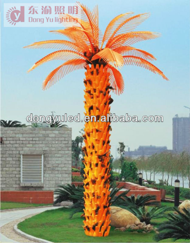 Ledココナッツヤシの木、4.5メートルとオレンジ色-LEDの花火はつく問屋・仕入れ・卸・卸売り