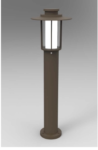 ビンテージアルミポスト風景b-016081-80led主導の芝生の照明、 ボラードledライト-LEDの芝生はつく問屋・仕入れ・卸・卸売り