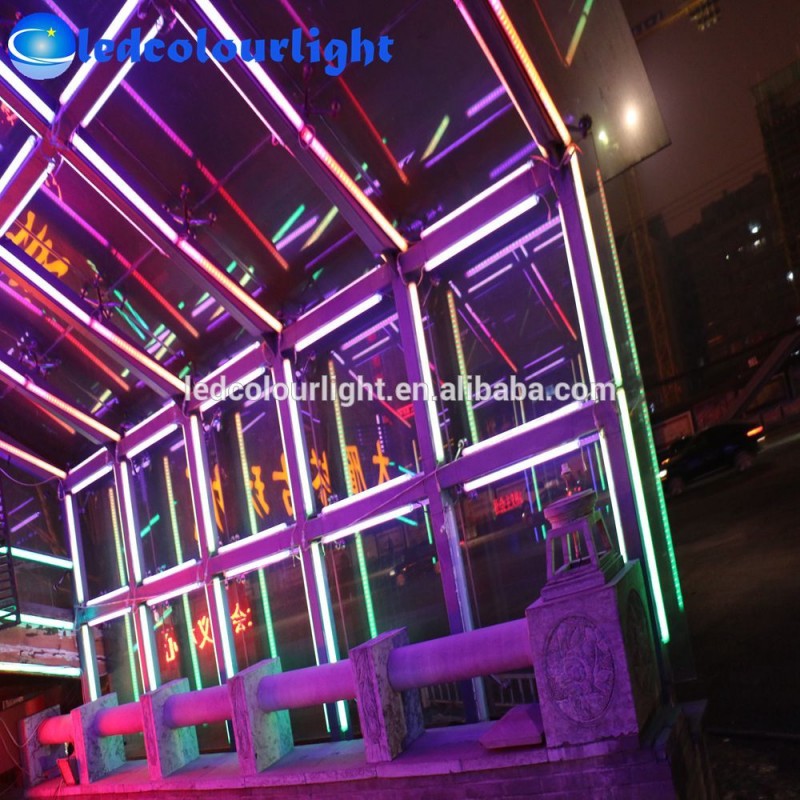 rgbデジタルチューブ3dビデオ屋外屋内建物の壁のライトip65dmx512デジタルrgbledチューブライト-デジタル導かれた管問屋・仕入れ・卸・卸売り