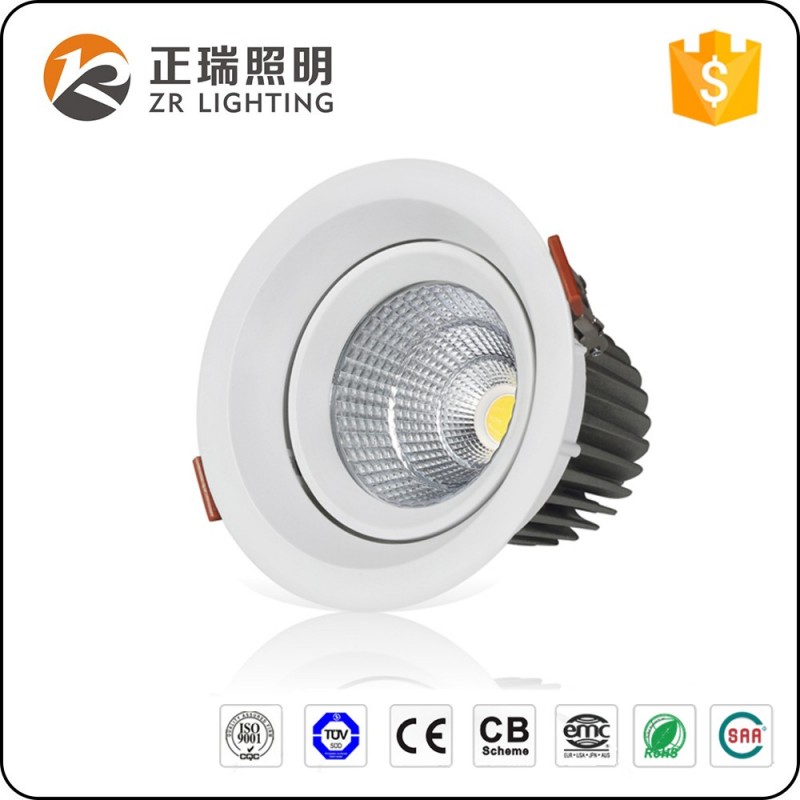 良い価格調節可能な5ワット7ワット12ワット20ワット30ワットcob ledラウンドスポットライトダウンライト-商業ダウンライトled問屋・仕入れ・卸・卸売り