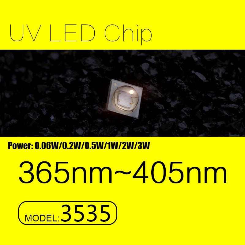 Uvled 3 ワット smd 3535紫外線led 405nm の付き ce rohs工場価格-紫外線LED問屋・仕入れ・卸・卸売り