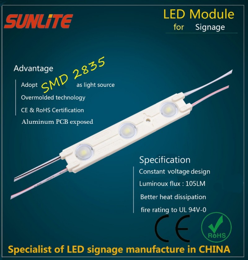 ハイブライト3チップledモジュール看板用ハイパワーsmd 2835 ledモジュール-LEDモジュール問屋・仕入れ・卸・卸売り