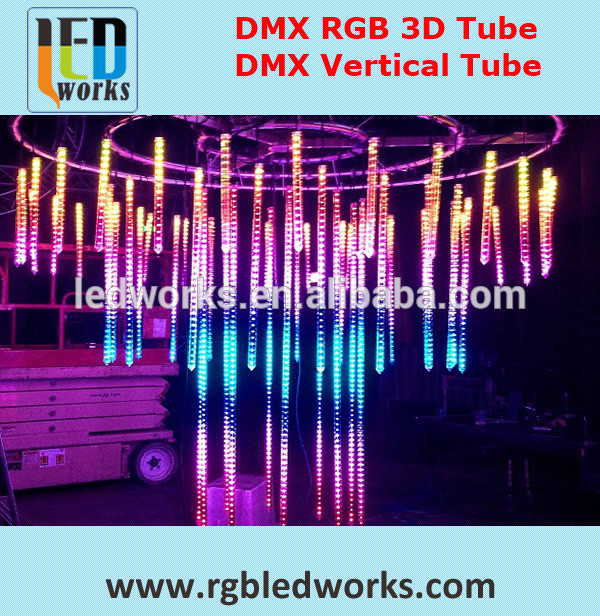 ショッピング モール dmx アドレス可能3d チューブ ライト音楽アクティブ-LED RGBの管問屋・仕入れ・卸・卸売り