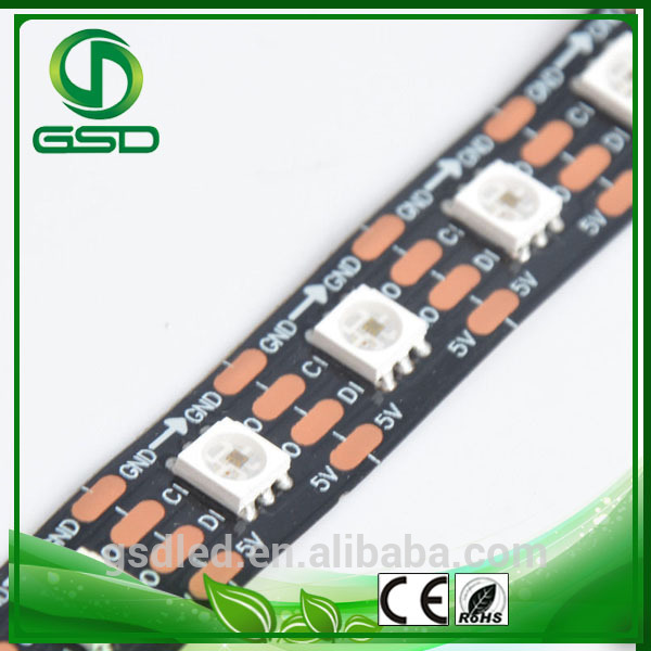 Dc5v黒pcb ip20 rgbデジタルAPA102 144 ledピクセルledストリップ-LEDの滑走路端燈問屋・仕入れ・卸・卸売り