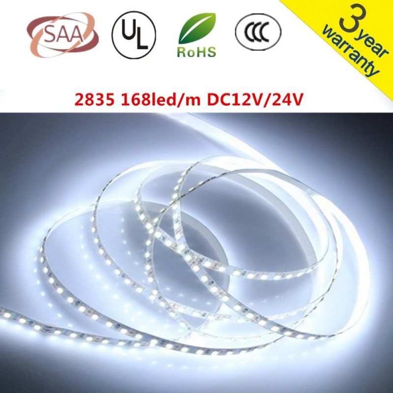 IP65IP68ip20 led ストリップ 2835 5 メートル 168led/m フレキシブル led バー ライト暖かい白/白12v24v-問屋・仕入れ・卸・卸売り